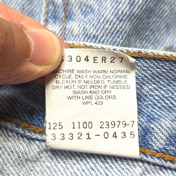 Vintage Levis Shorts Girls Size 10 Regular Denim Red Tab - Picture 9 of 9